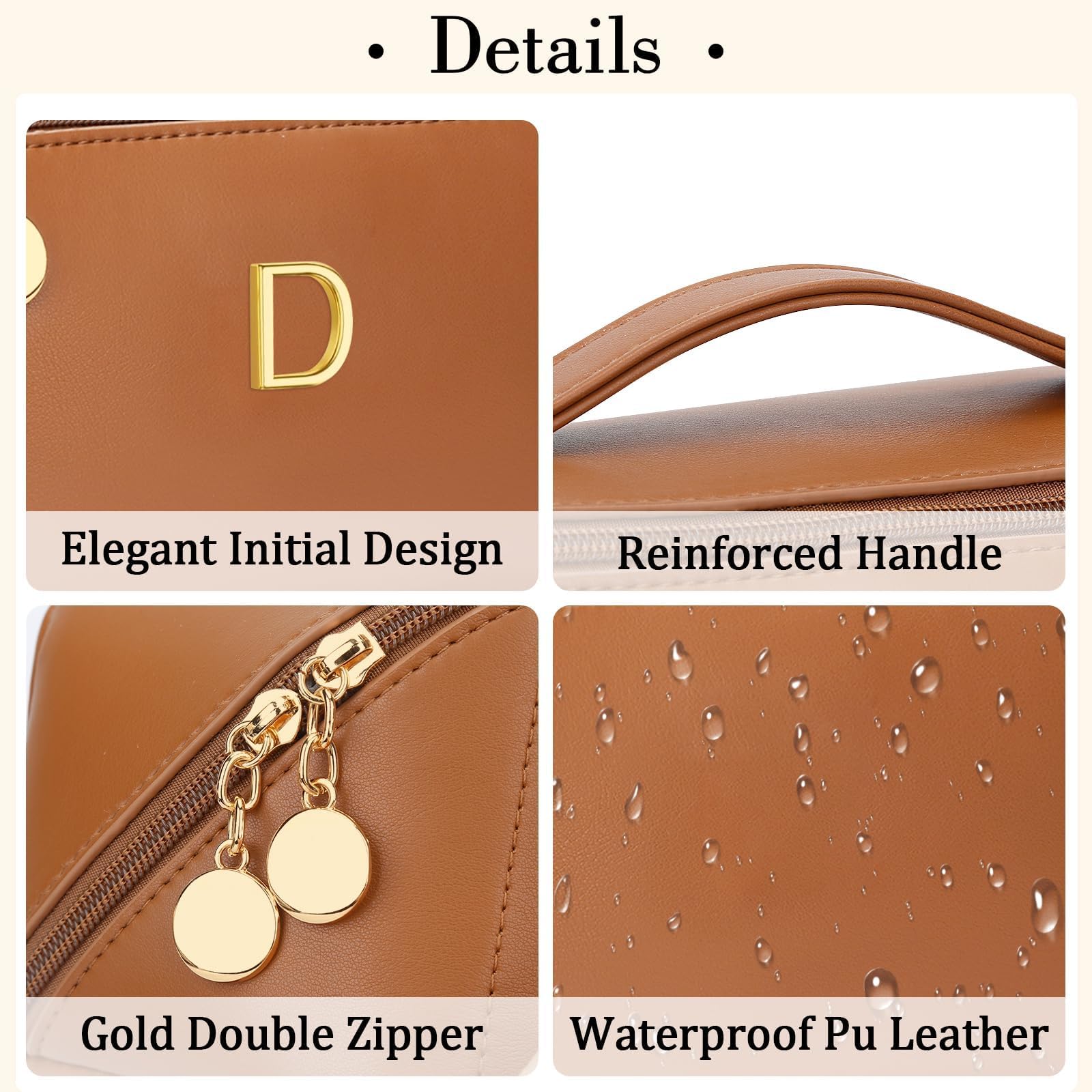 Personalized Initial Makeup Bag - Gift for Her -28