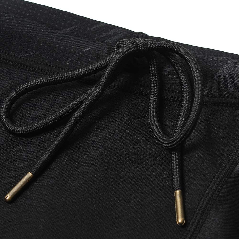FEOYA Men's Athletic Training Jammer Swimsuit Quick Dry Chlorine Resistant Durable Swimming Trunk