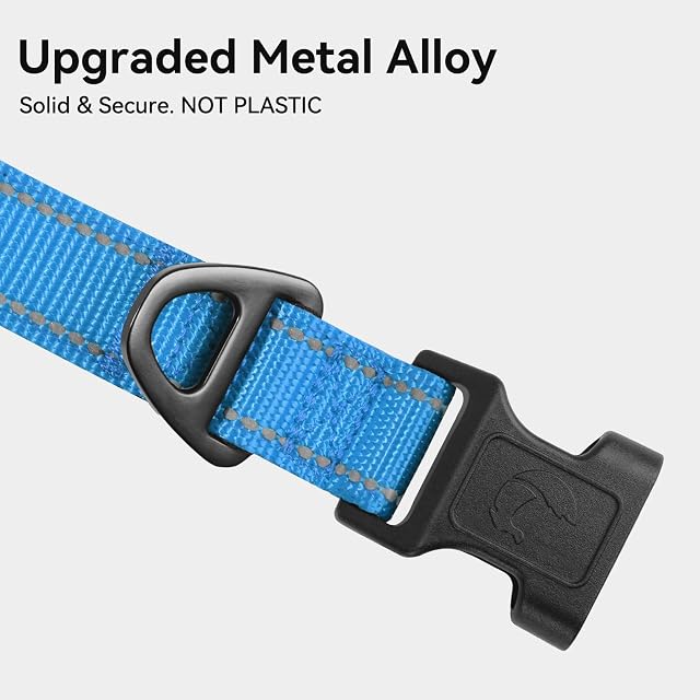 Foto 3 de 7 de Joytale Collar Perro Reflectante,Nylon Collar Acolchado con Neopreno,Ajustable para Perros…