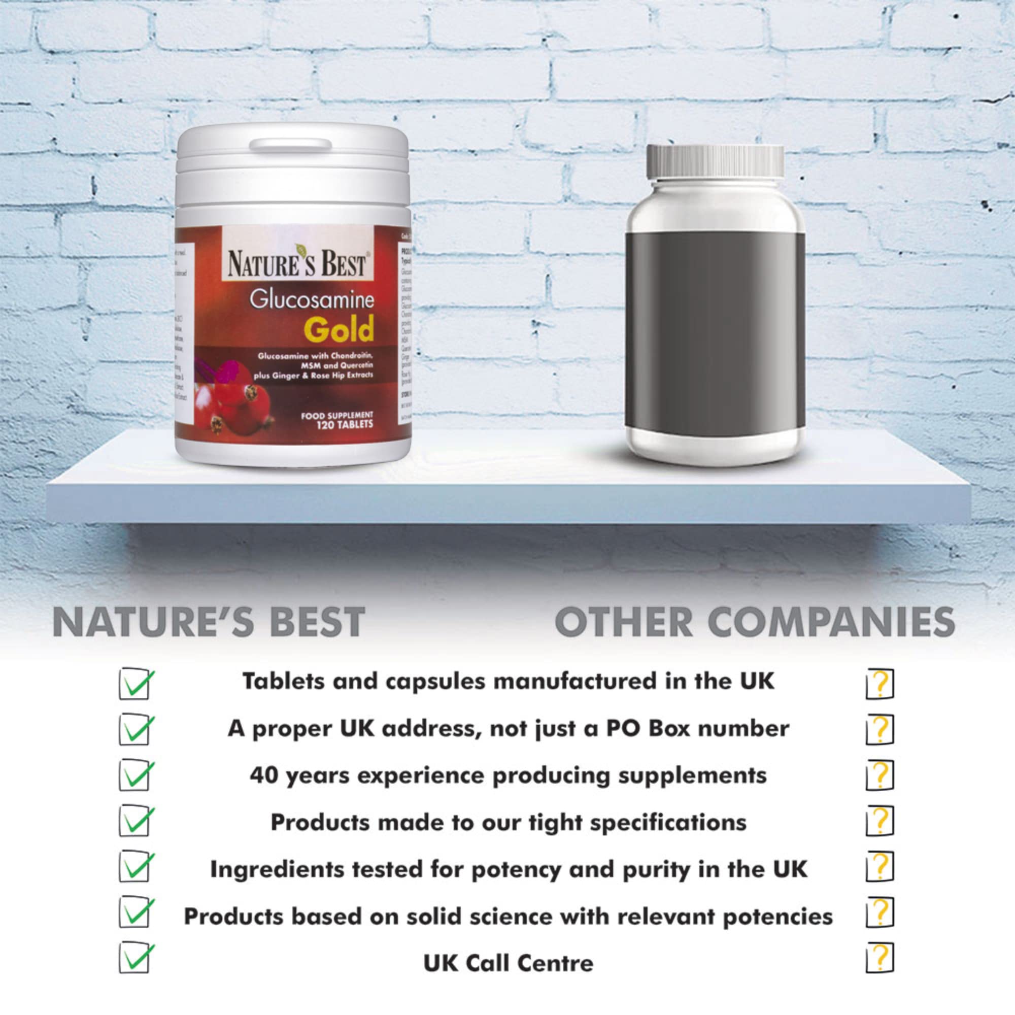 Buy Glucosamine Gold High Strength 120 Tablets High Potency