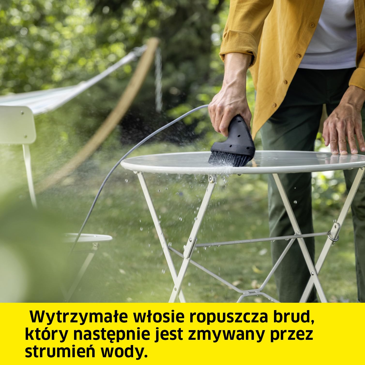 Kärcher szczotka do szorowania, do uporczywych zabrudzeń, twarde włosie, antypoślizgowy profil, łatwa w montażu, kompatybilna ze wszystkimi myjkami terenowymi OC 3