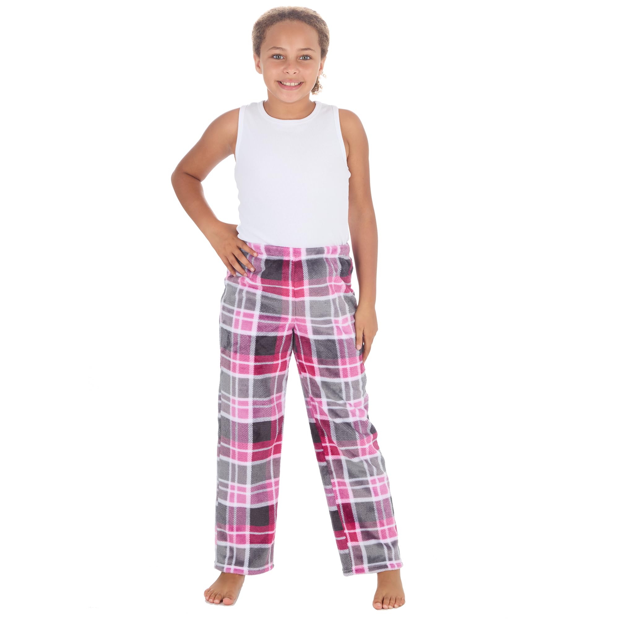 Pantalon de pyjama en micropolaire douce pour femme