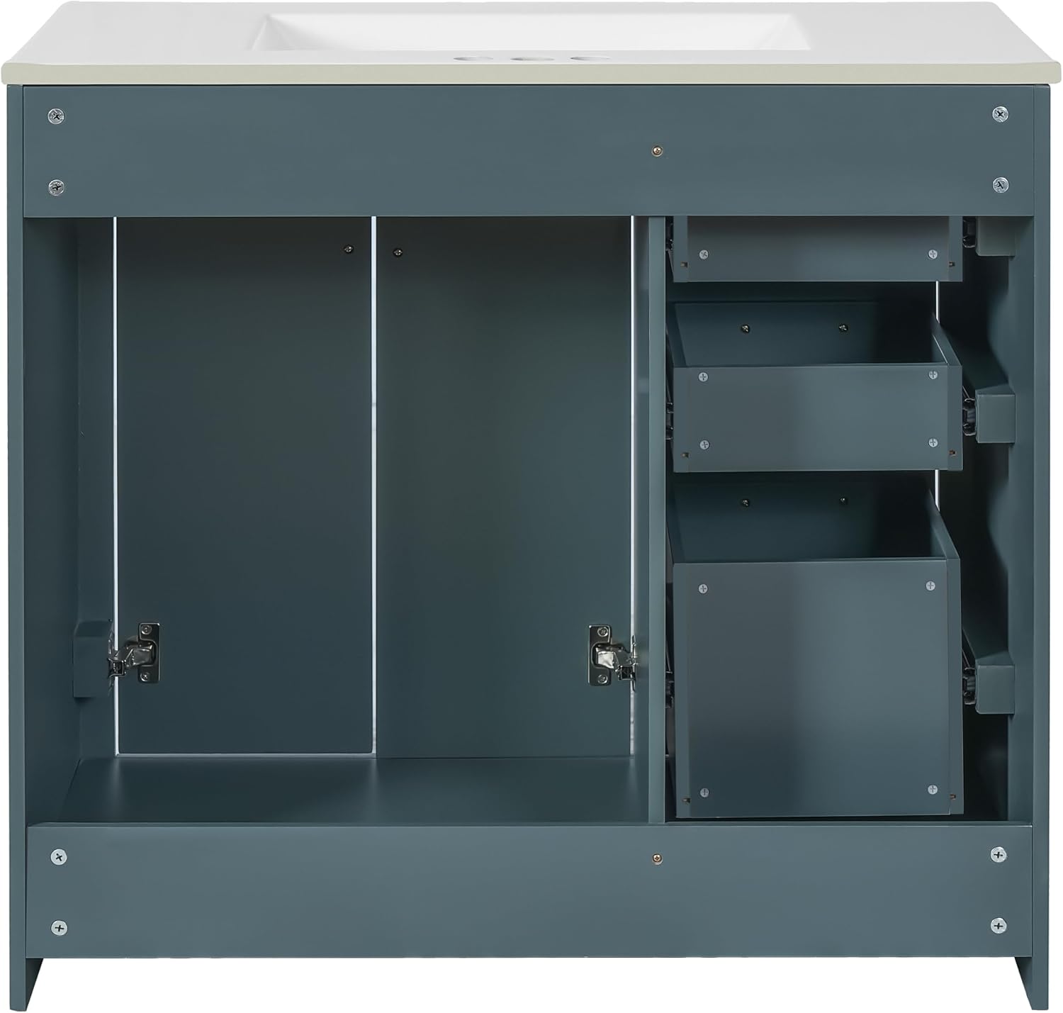 Internal structure of the Virubi Bathroom Vanity