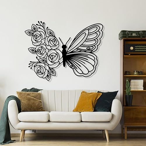 Miniatura 3 de Decoración de mariposa para pared, decoración de pared de mariposa bohemia, decoración del hogar, decoración de mariposa para colgar en la pared,