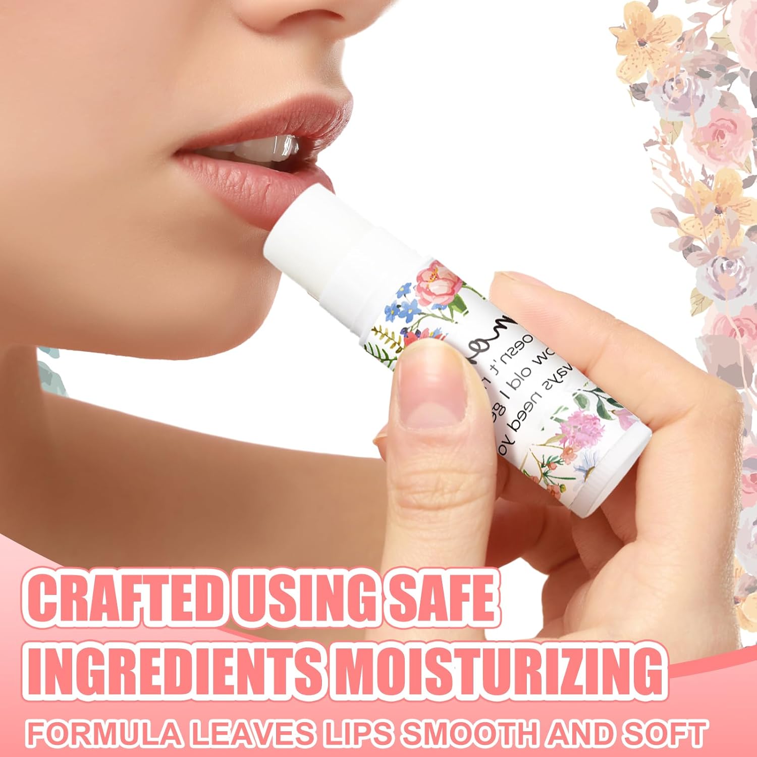 30 Pcs Mother's Day Church Gifts Bulk Lip Balm Gifts Thank You Cards Floral Love You Mom Mother's Day Party Favor Supplies Birthday Gift Idea for Her Mom Mama Grandma Women