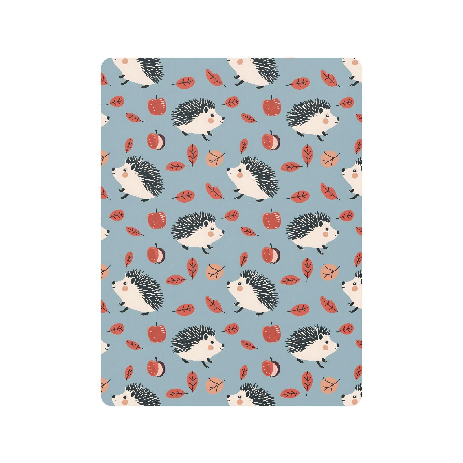 Drap-housse pour berceau de bébé motif hérisson et feuilles pour garçons et filles, 71,1 x 132,1 cm