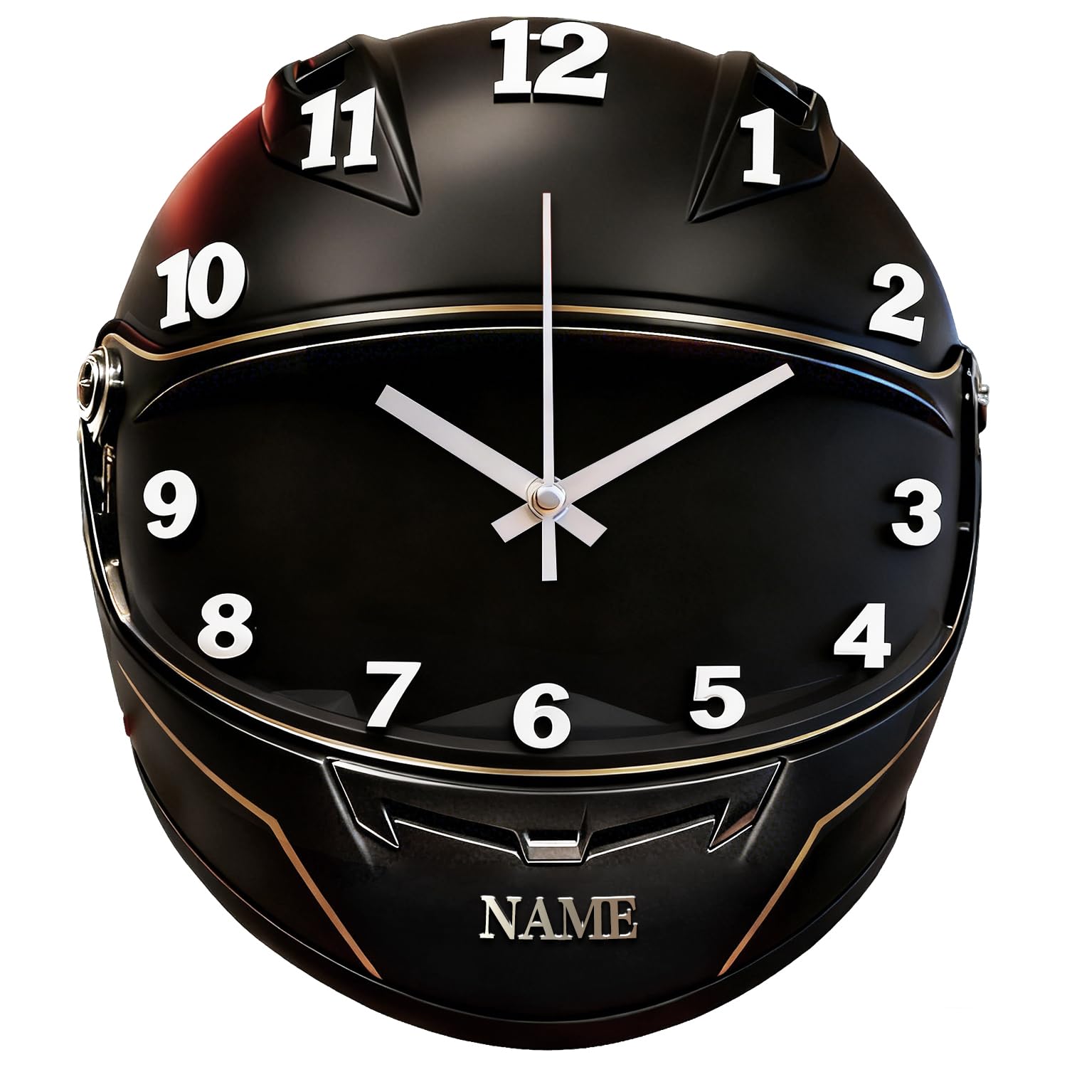Cadeau amoureux de moto horloge personnalisée cavalier pour bureau