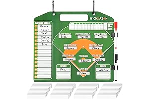 Magnetic Baseball Coach Clipboard - Dry Erase