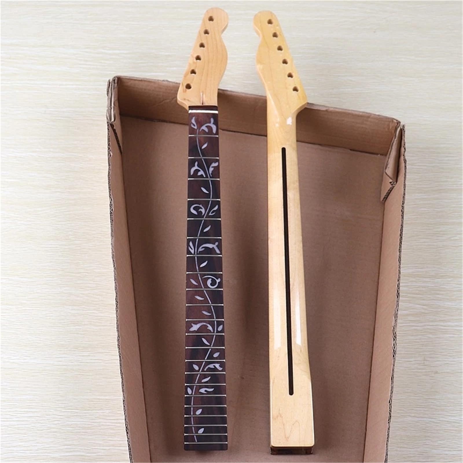 Gryf gitary DIY Gitara Elektryczna 6 Strunowa Z 22 Progami I Podstrunnicą Z Palisandru Rzeźbiona Modyfikowana Szyjka DIY