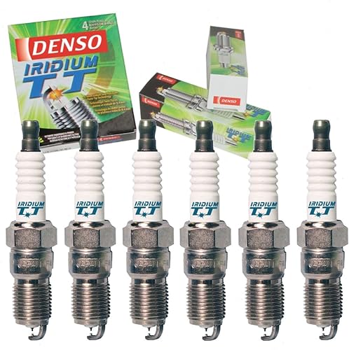 6 bujías DENSO Iridium TT compatibles con Ford Ranger 2.8L 2.9L 3.0L 4.0L V6 1985-2008