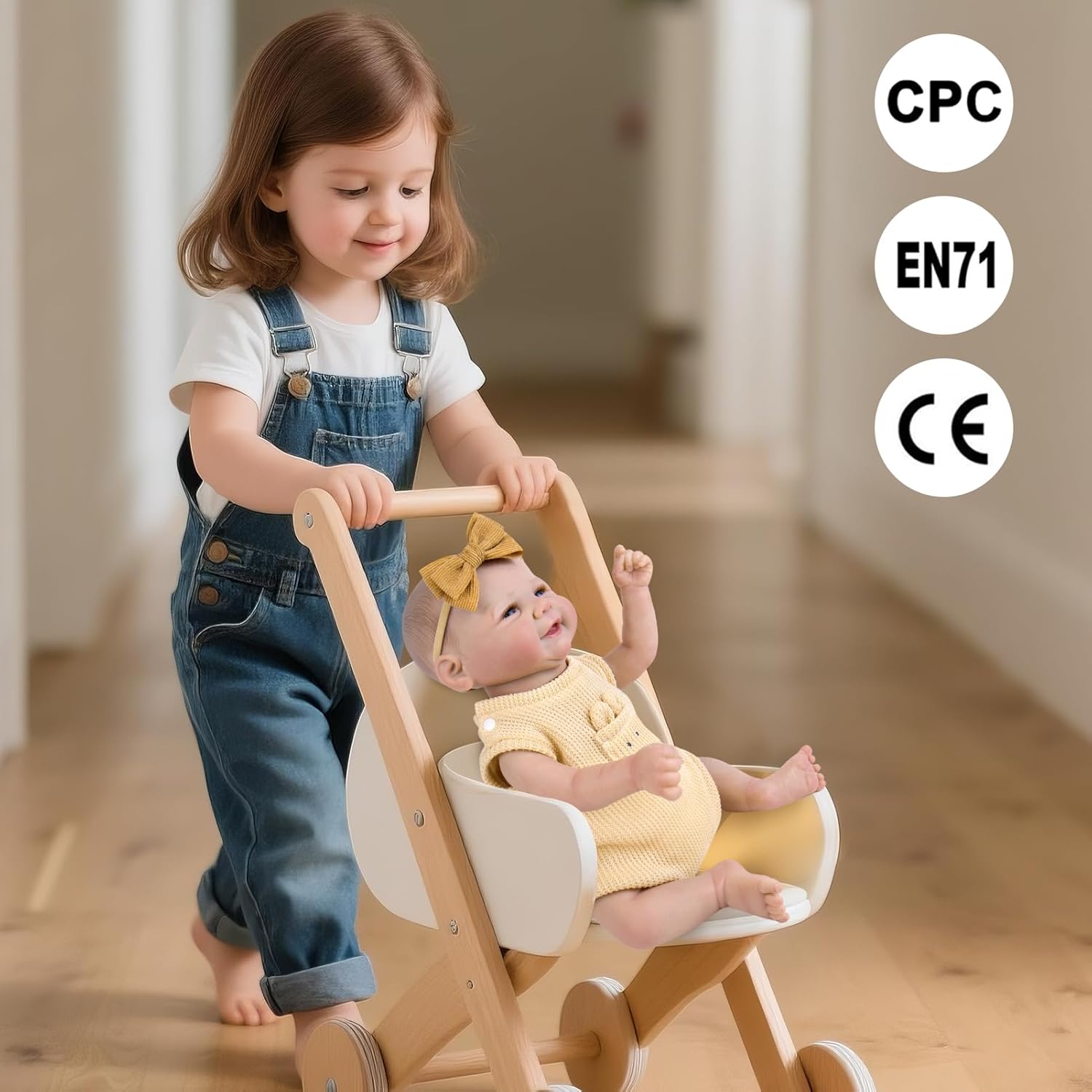 Aori Lifelike Reborn Baby Dolls - 20-inch Realistic Newborn Girl with Soft Body, Premium Weighted Baby Doll That Look Real with Outfit for Girls Age 3+, Parents, Elderly