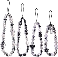 Vista 8 de 4 dijes estéticos para teléfono, correa de muñeca Y2K para teléfono celular, lazo de oso, mariposa, flor, corazón, estrella, accesorios de cadena