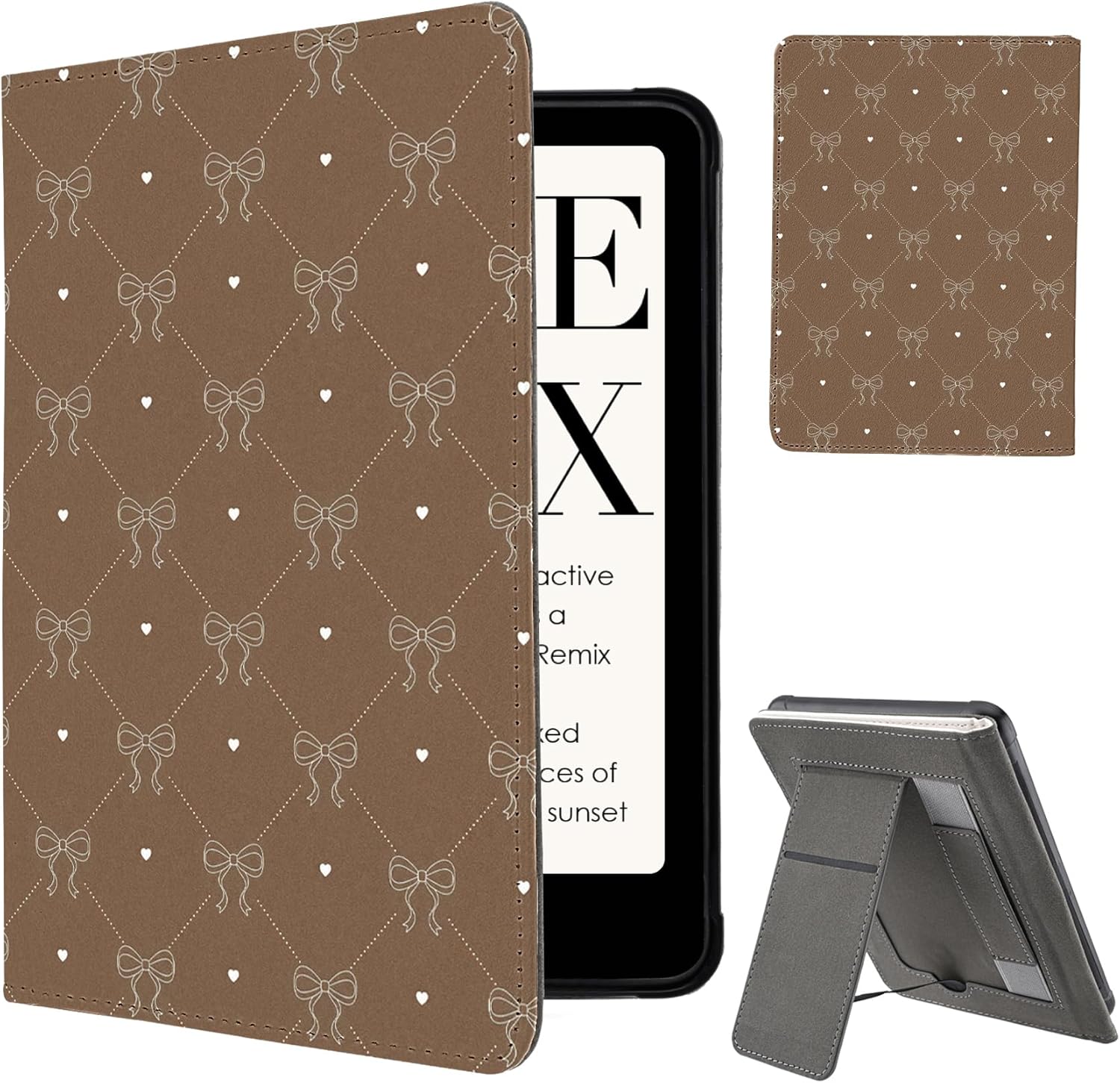 for 6.8" Kindle Paperwhite 11th Gen(2021)/Paperwhite Signature Edition Slim Cover,Auto Sleep/Wake Case with Kickstand&Hand Grip for KPW5(Model NO.M2L3EK/M2L4EK),Brown Sea Turtle