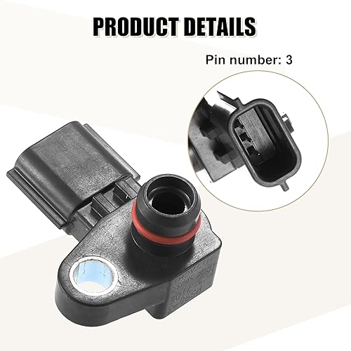 Miniatura 3 de X AUTOHAUX Sensor MAP de presión absoluta del colector 22365EY00A 22365EY00B PRS0002 para Nissan 370Z 2009-2017 para Infiniti 370Z G37 EX35 FX50 Q60