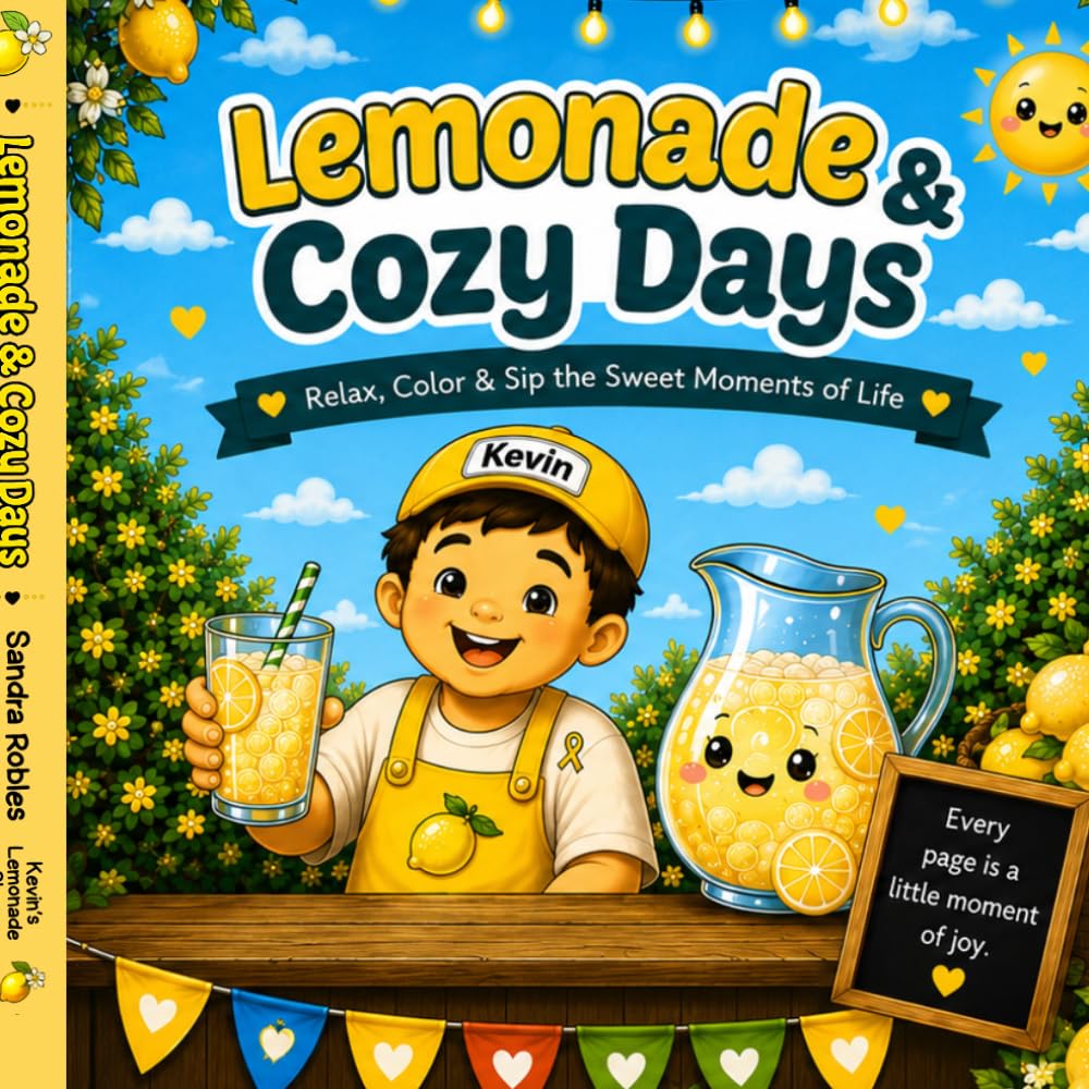 Lemonade & Cozy Days: Relax, Color & Sip the Sweet Moments of Life