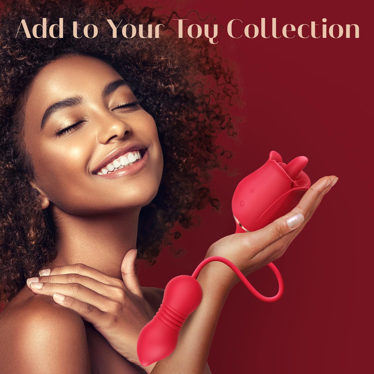 Sex Toys Rose Vibrator Dildo - MOOLIGIRL 4IN1 Adult Toys for Women with 9 Tongue Licking & Thrusting Dildos G Spot Vibrators, Anal Rose Sex Toy Nipple Clitoral Stimulator Licker for Female Couples: MOOLIGIRL Rose Sex Toy for Women, Men & Couples - Vibrator Adult Sex Toys Upgraded with Giftbox, 9 Tongue Licking & Thrusting Modes, G Spot Vibrators Dildo for Clitoral Nipple Anal Stimulation