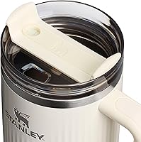 Vista 123 de STANLEY Quencher H2.0 Vaso Térmico con asa y pajilla, 64 onzas, tapa Flowstate de 3 posiciones, gran capacidad para viajes y deportes, vaso de acero
