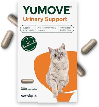 YuMOVE Urinary Care Supplements for Adult Cats, Urinary and Bladder Support with Natural Ingredients, 30 Sprinkle Capsules