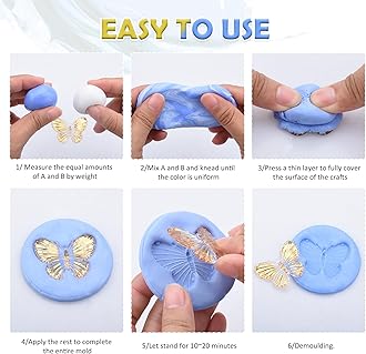 Silicone Putty - 2.5 Lb Flexible Silicone Mold Making Kit for Reusable Silicone Molds Making - Easy 1:1 Mixing Ratio Fast Cured Molding Putty for Casting, Resin Molds, Soap Mold, Candle Molds, Statues