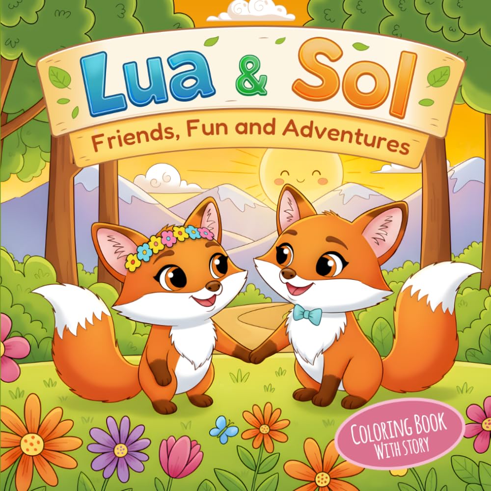 Lua & Sol: Fox Friends Adventure Coloring Book (Lua and Sol)
