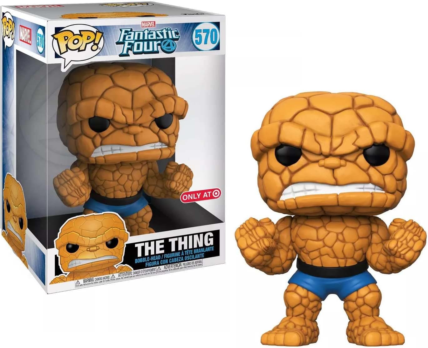 Original Figura Pop Marvel Fantastic Four The Thing Exclusive 25cm FUN45008 Cranberry