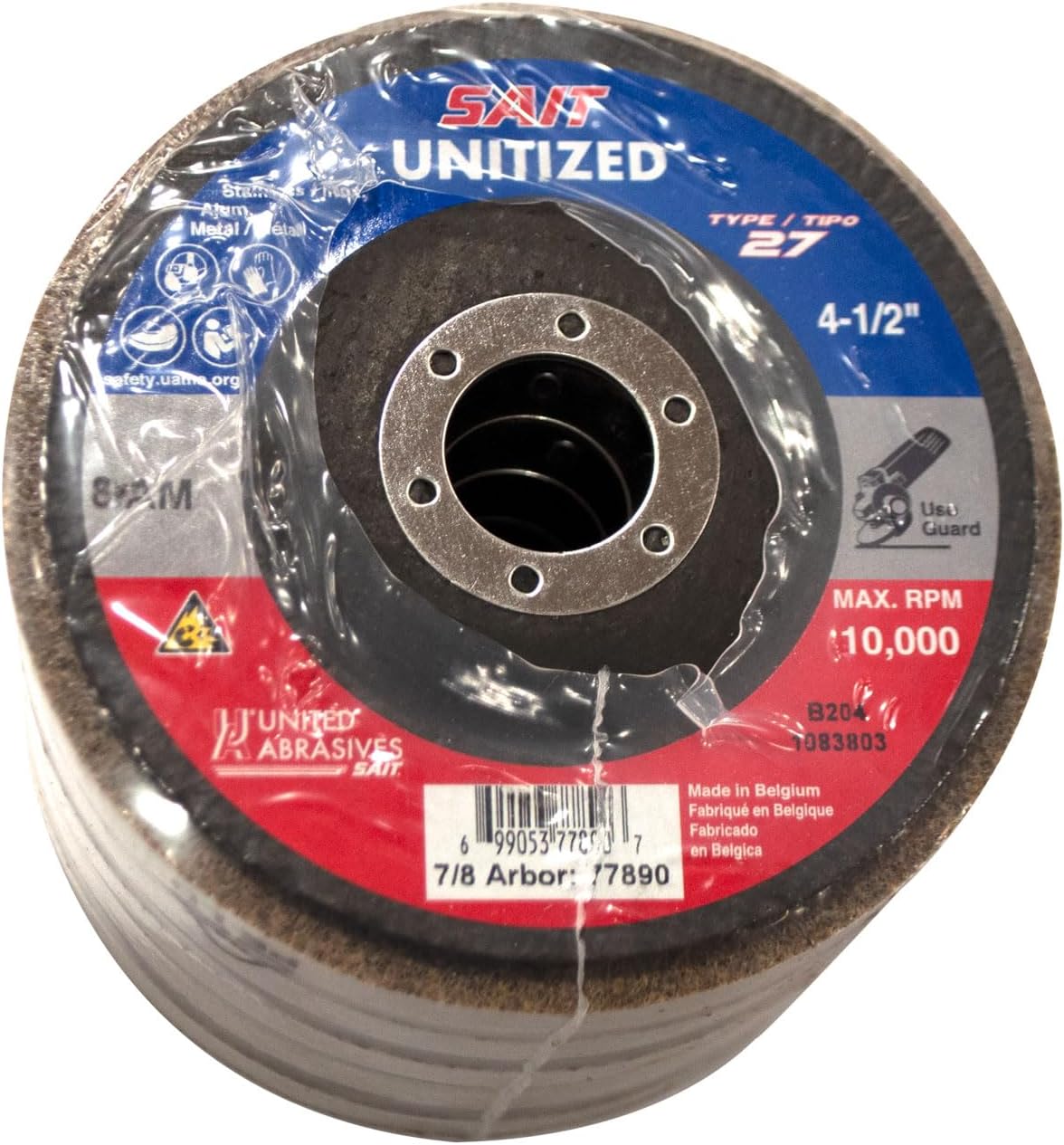 77890 4-1/2 X 7/8 Non-Woven Unitized Wheels Type