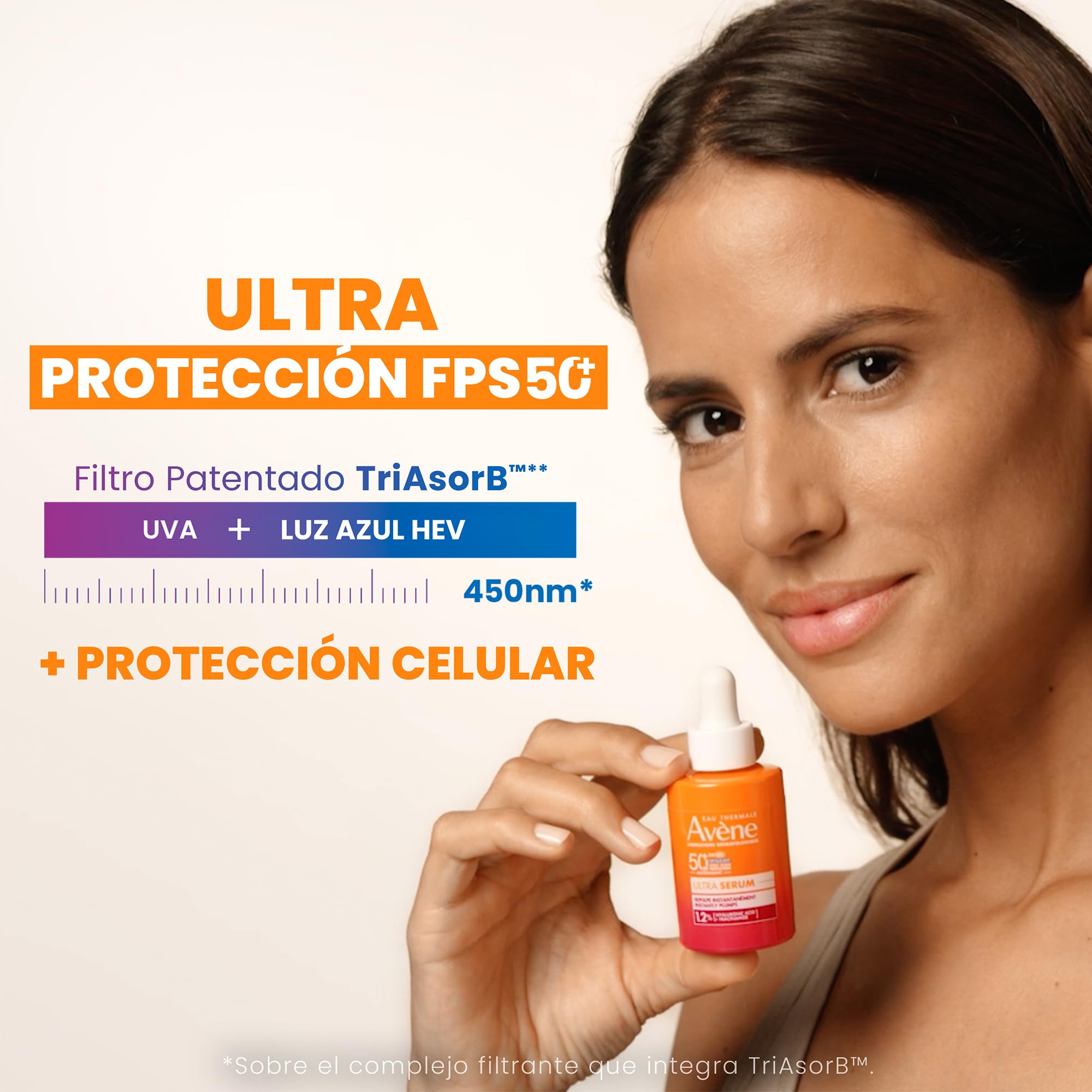 AVÈNE - Sérum ultra acolchado SPF 50+ - Protección contra el envejecimiento - Con TriAsorB™, ácido hialurónico y niacinamida - Ultraligero y concentrado - Acabado invisible - Piel sensible - 30 ml — view 3