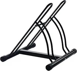 Bike Rack – Dual Bicycle Stand for Mountain, Road, or Kid’s Bikes – Indoor or Outdoor Steel Bicycle Storage – Tire Rack for Truck by RAD Cycle