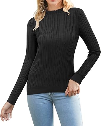 mock turtleneck sweater women's