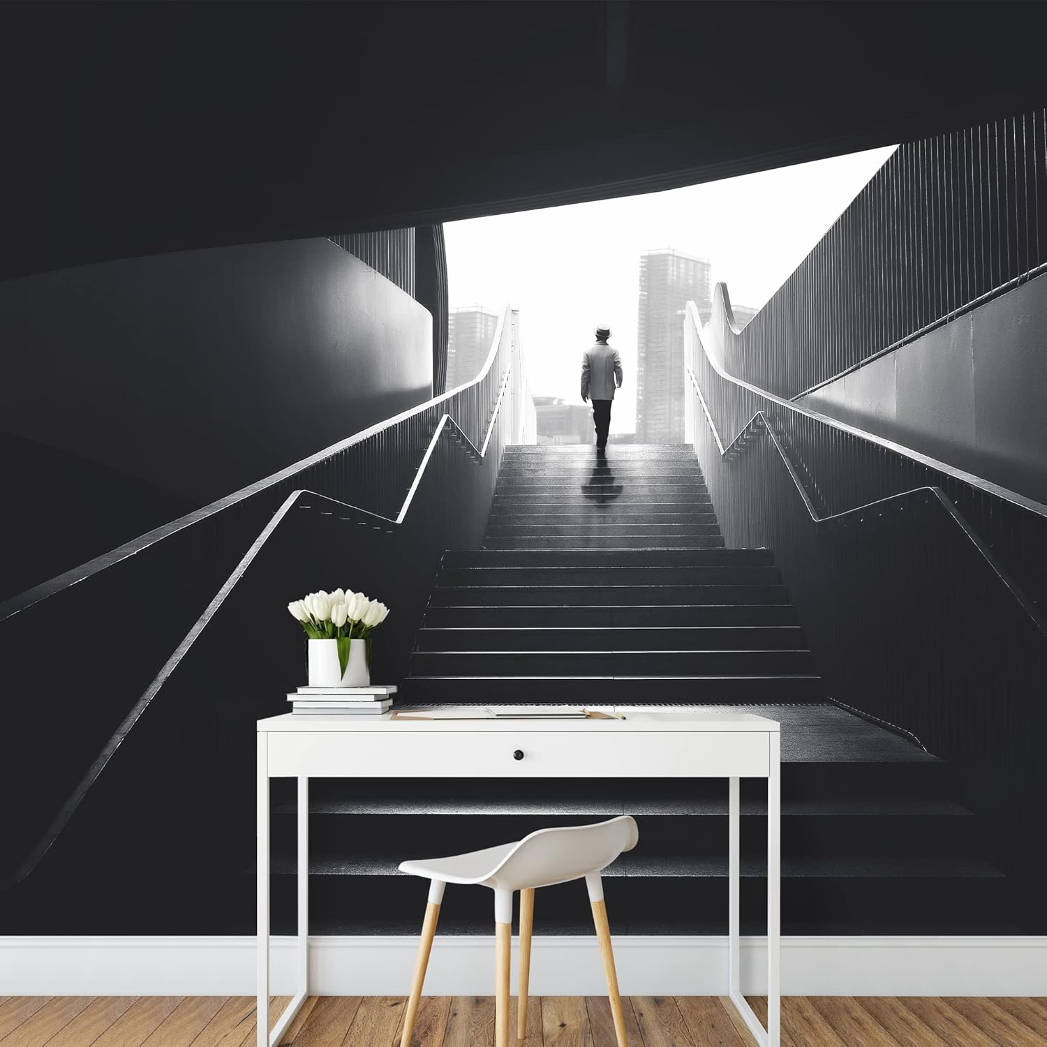 wall26 Wall Mural Impression of The Future Removable Self-Adhesive Large Wallpaper - 100x144 inches