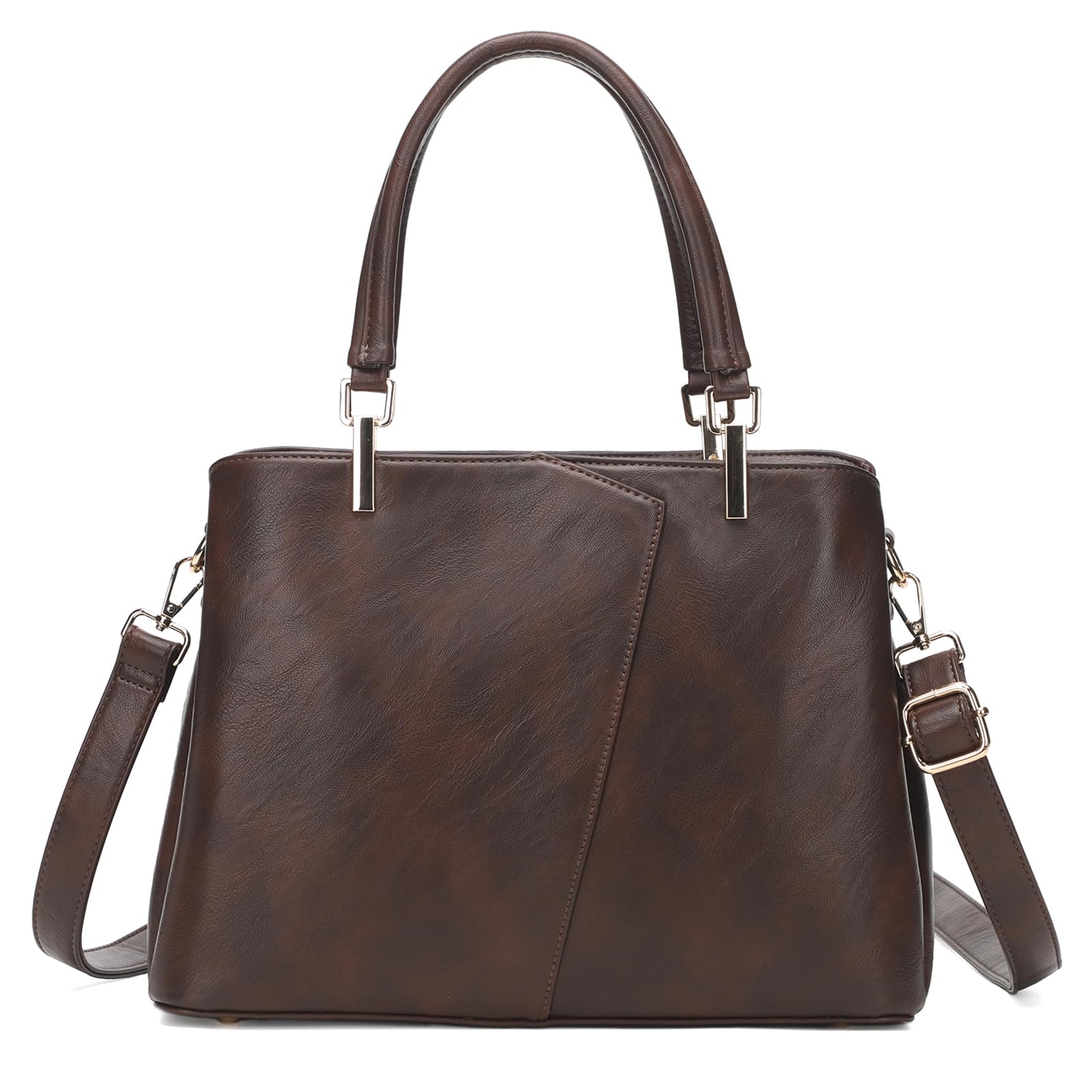 KouLi BuirHobo Bags for Women Large Big PU Leather Purses and Handbags Shoulder Bags Ladies Crossbody Bags Top Handle Tote Bag Gift for Women (Coffee)