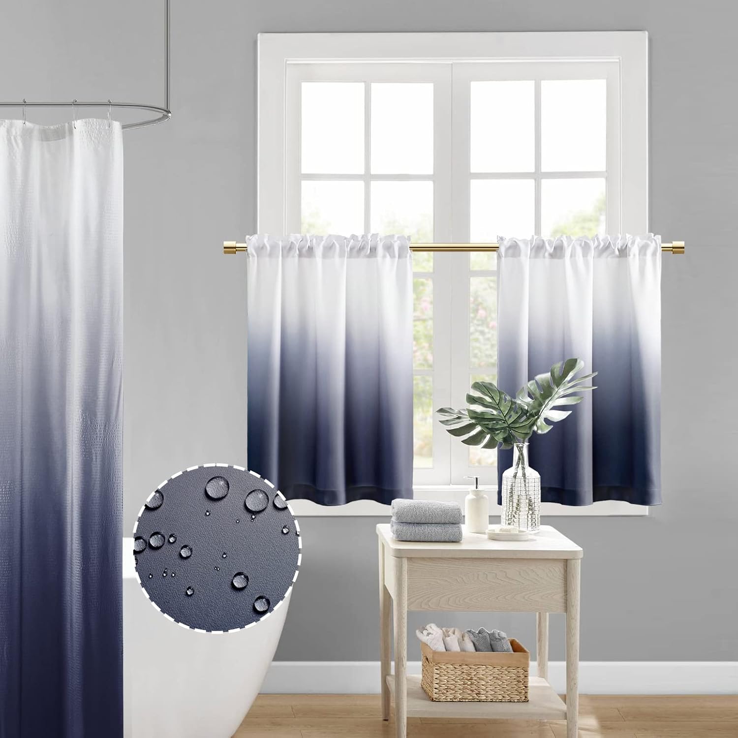 XTMYI Small Window Curtains for Bathroom,Room Darkening 80