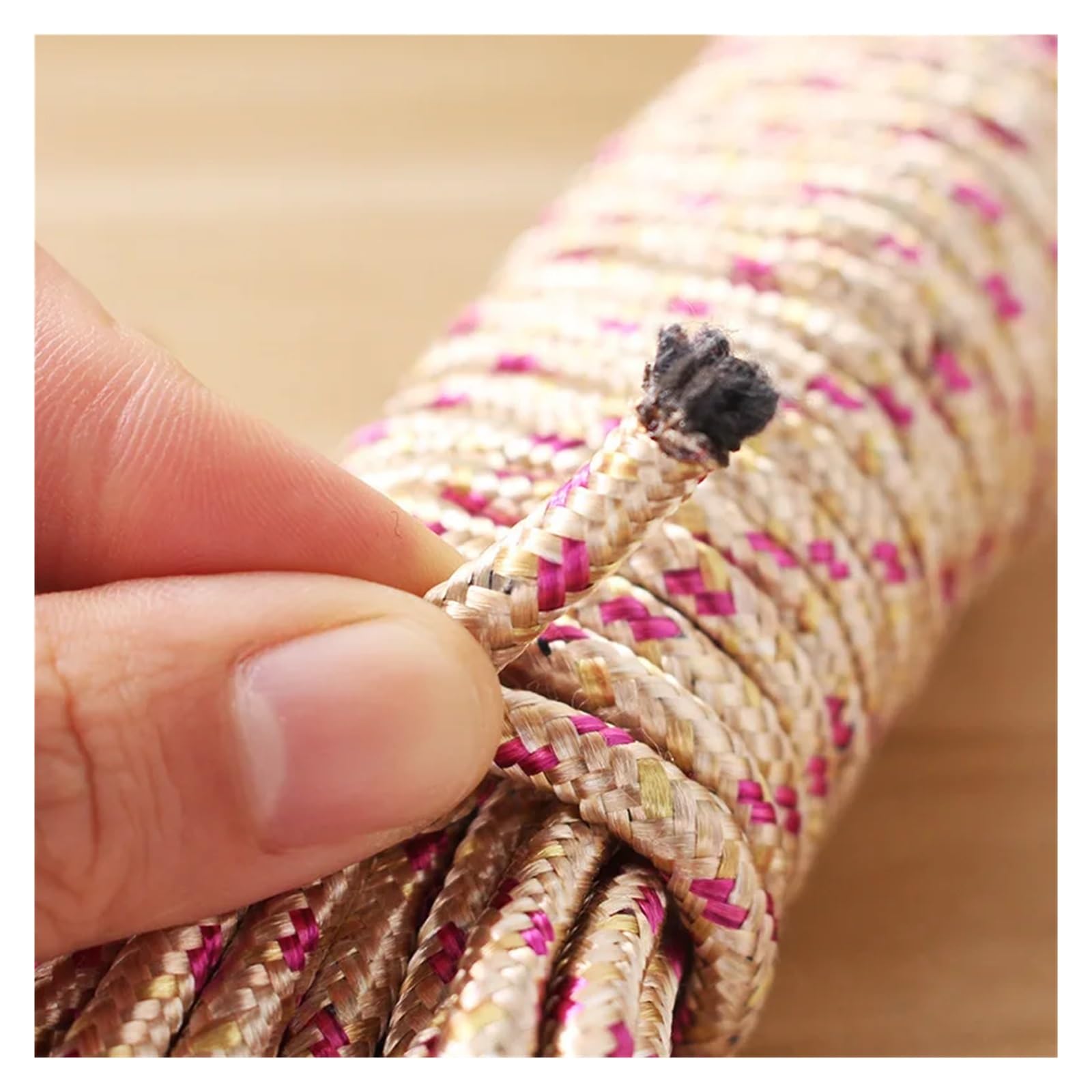 Corda for asciugatura multifunzionale in nylon antiscivolo e antivento, corda for vestiti da esterno, metri