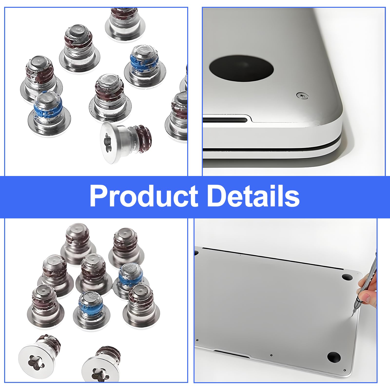 Piedini di ricambio in plastica con base in gomma per MacBook Pro 13" 15" A1425 A1502 A1398
