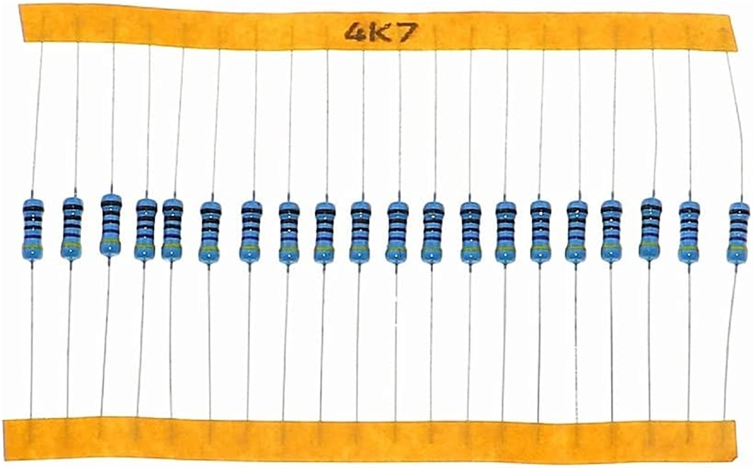 Urządzenia elektroniczne zestaw kondensatorów 1000 szt. 1% 1/2 W 0,5 W rezystor z folii metalowej 50 wartości różne zestawy 0,1 ohm ~ 4,7 m kondensatory kondensatorowe