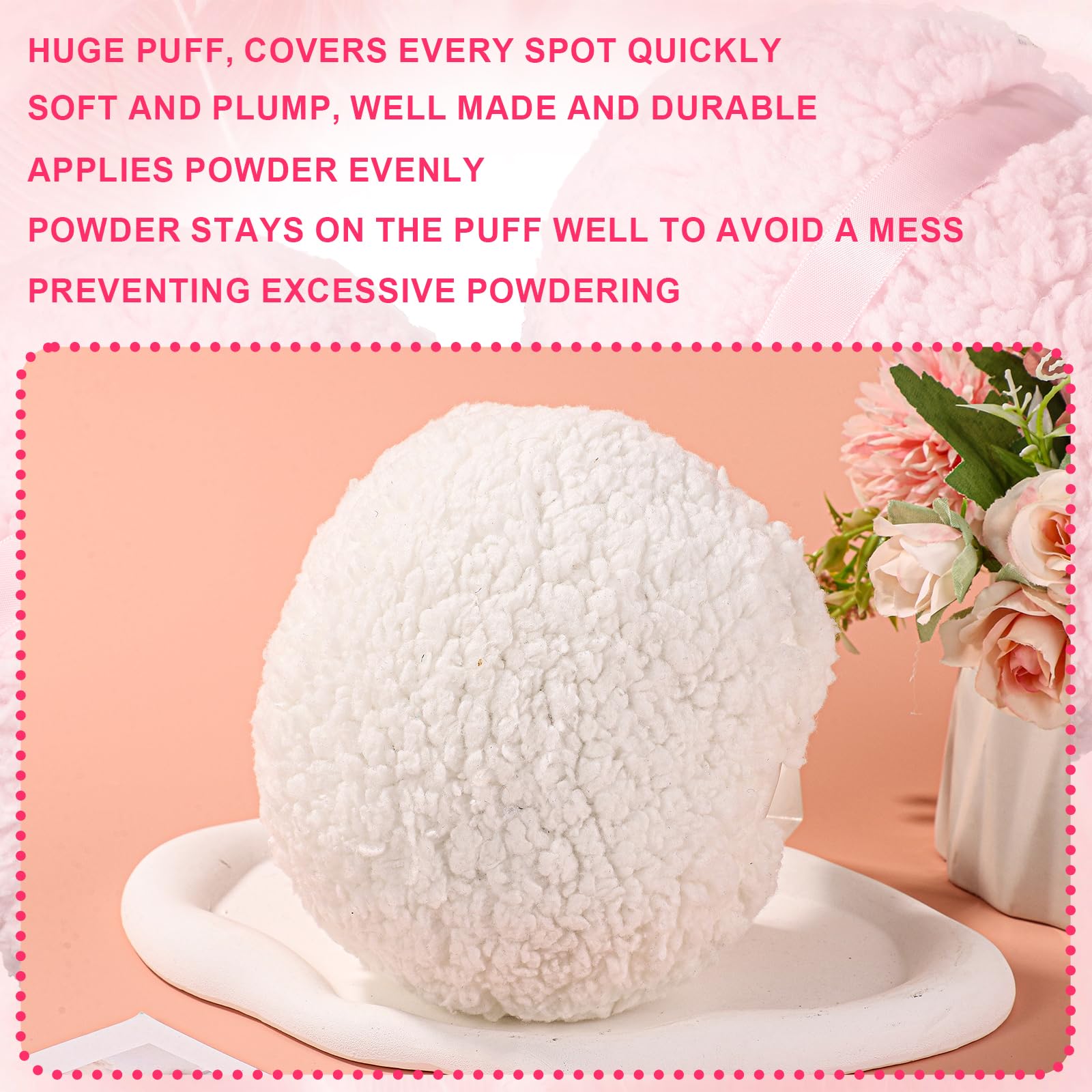 Large Plush Body Powder Puff - Image 3