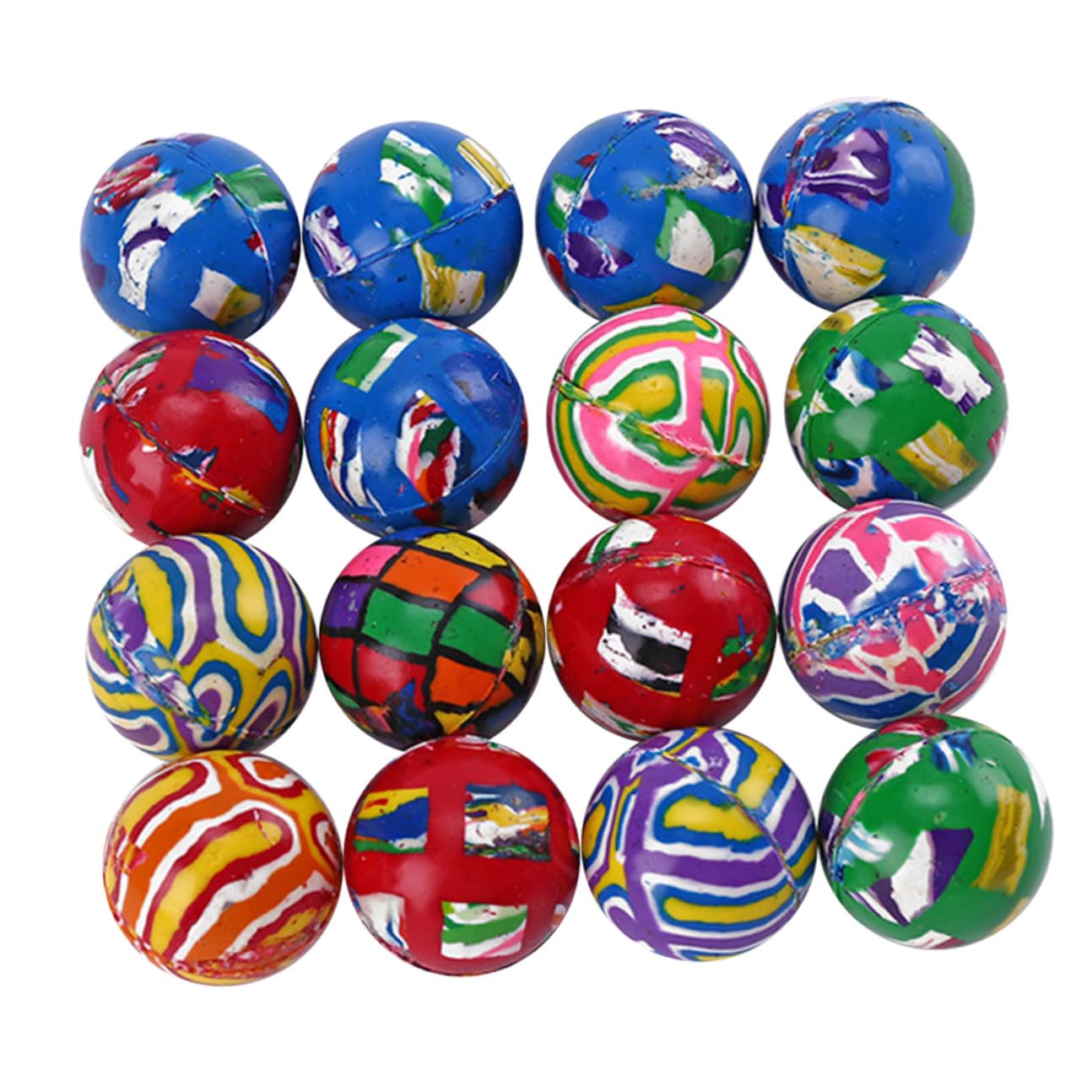 Palline Rimbalzanti in Gomma 100 Pezzi, per Bambini