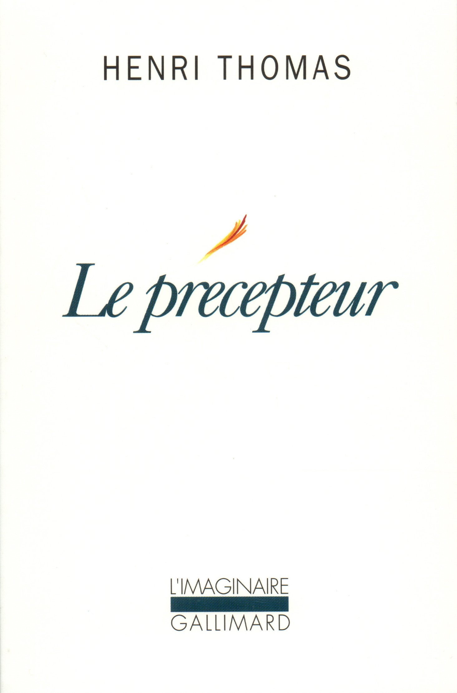 Le précepteur (L'IMAGINAIRE)
