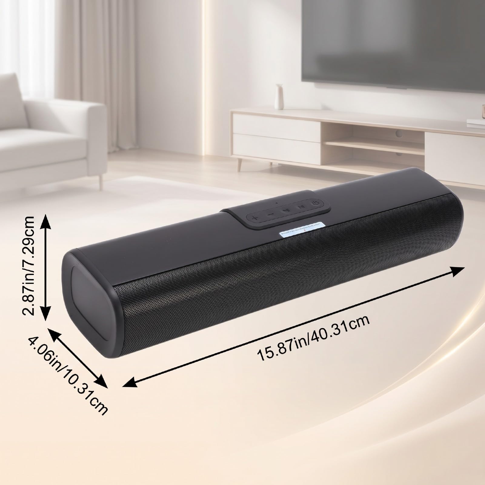 Altoparlante TV, Bluetooth 5.0 con HDMI ARC SPDIF USB AUX, Audio Surround da 60 W, modalità Notizie Film Musicali, Telecomando, per TV PC Telefono (Norma europea)