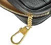 Gucci 719885 DJ2DG 1060 Web Stripe Leather Shoulder Bag, Black, Black, Black