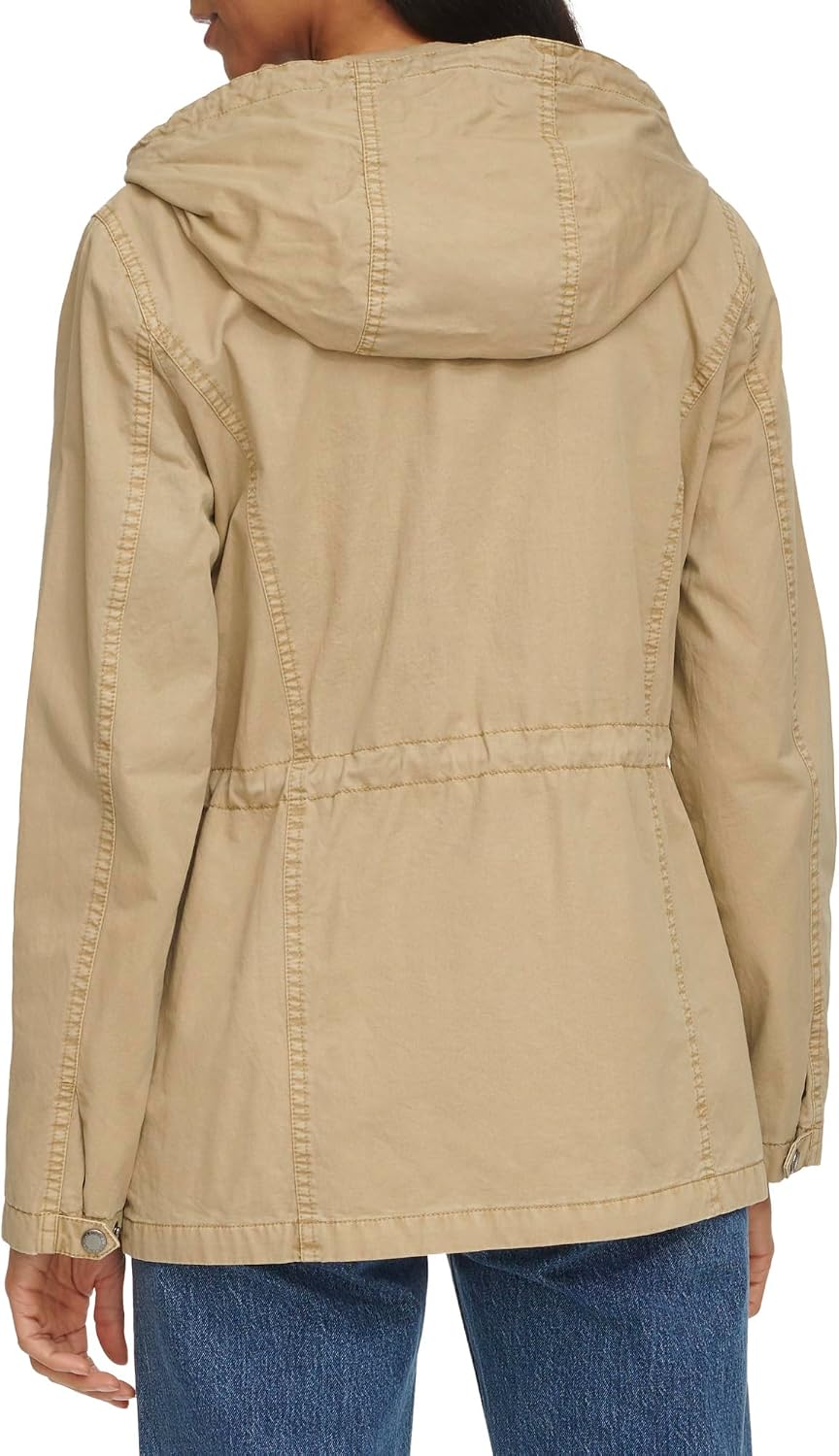 Levi's Women's Four Pocket Hooded Military Jacket