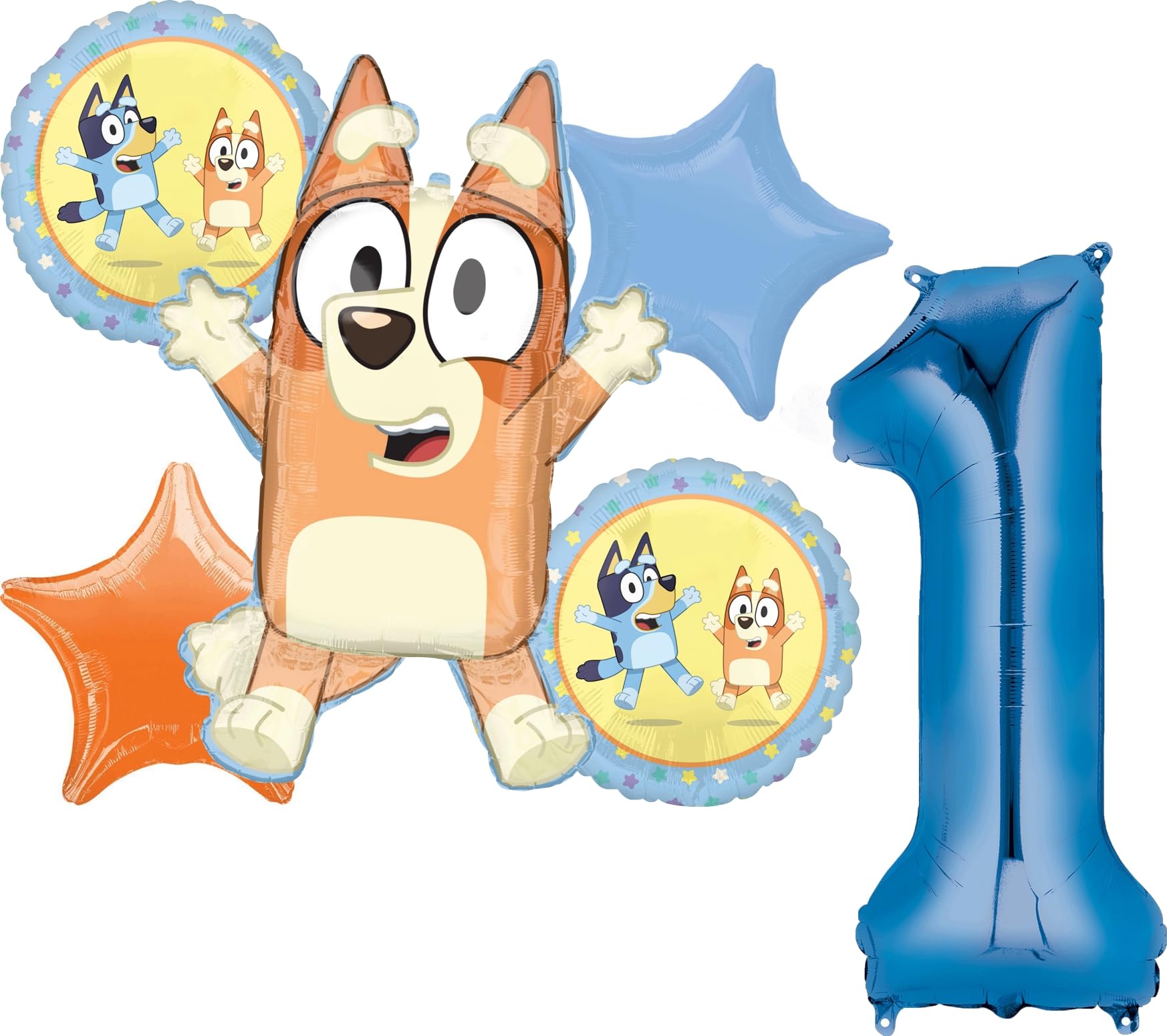 Bingo and Bluey 1st Birthday Party Supplies Balloon Bouquet Decorations