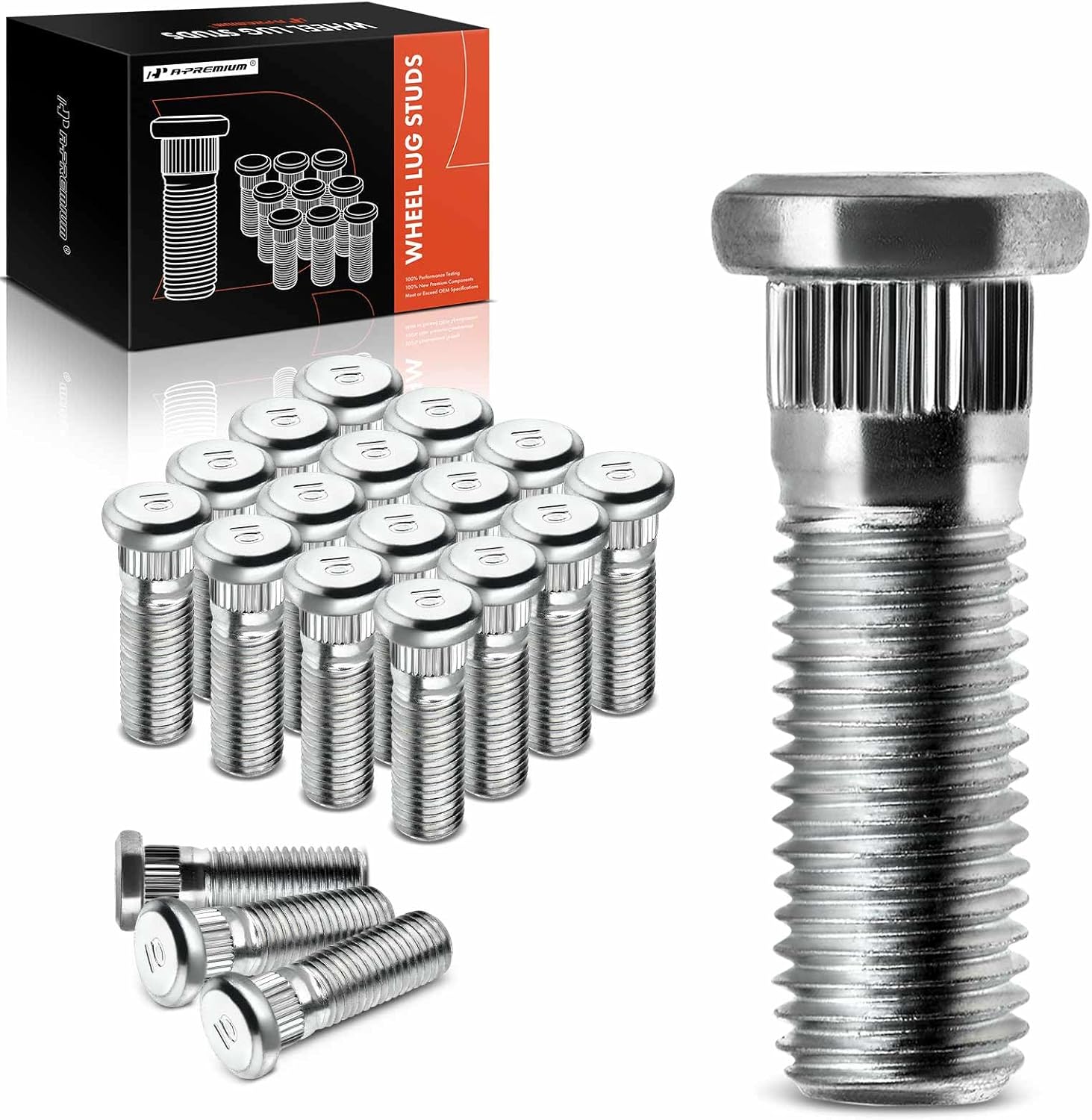 A-Premium 20Pcs M12-1.5 Wheel Studs Compatible with Honda CR-V Civic Accord City Element Prelude S2000 Acura TL TLX TSX EL CL CSX RSX ILXVigor Integra