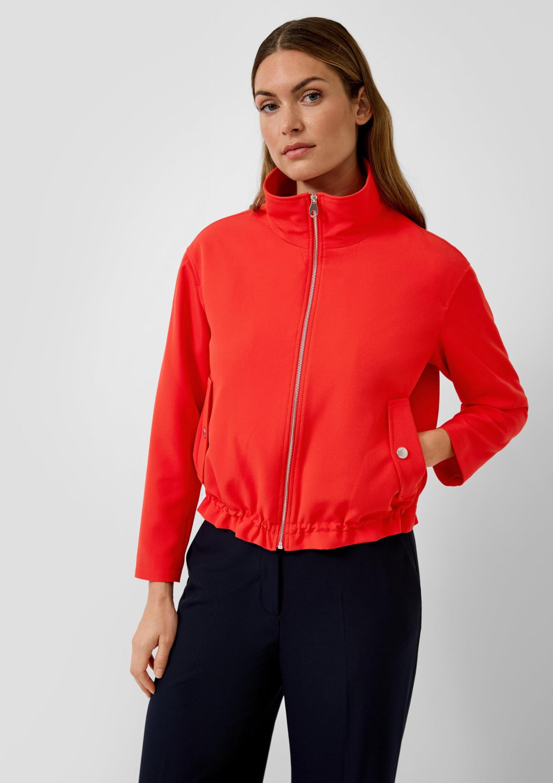 s.Oliver Sportive Jacke im Relaxed Fit mit Stehkragen