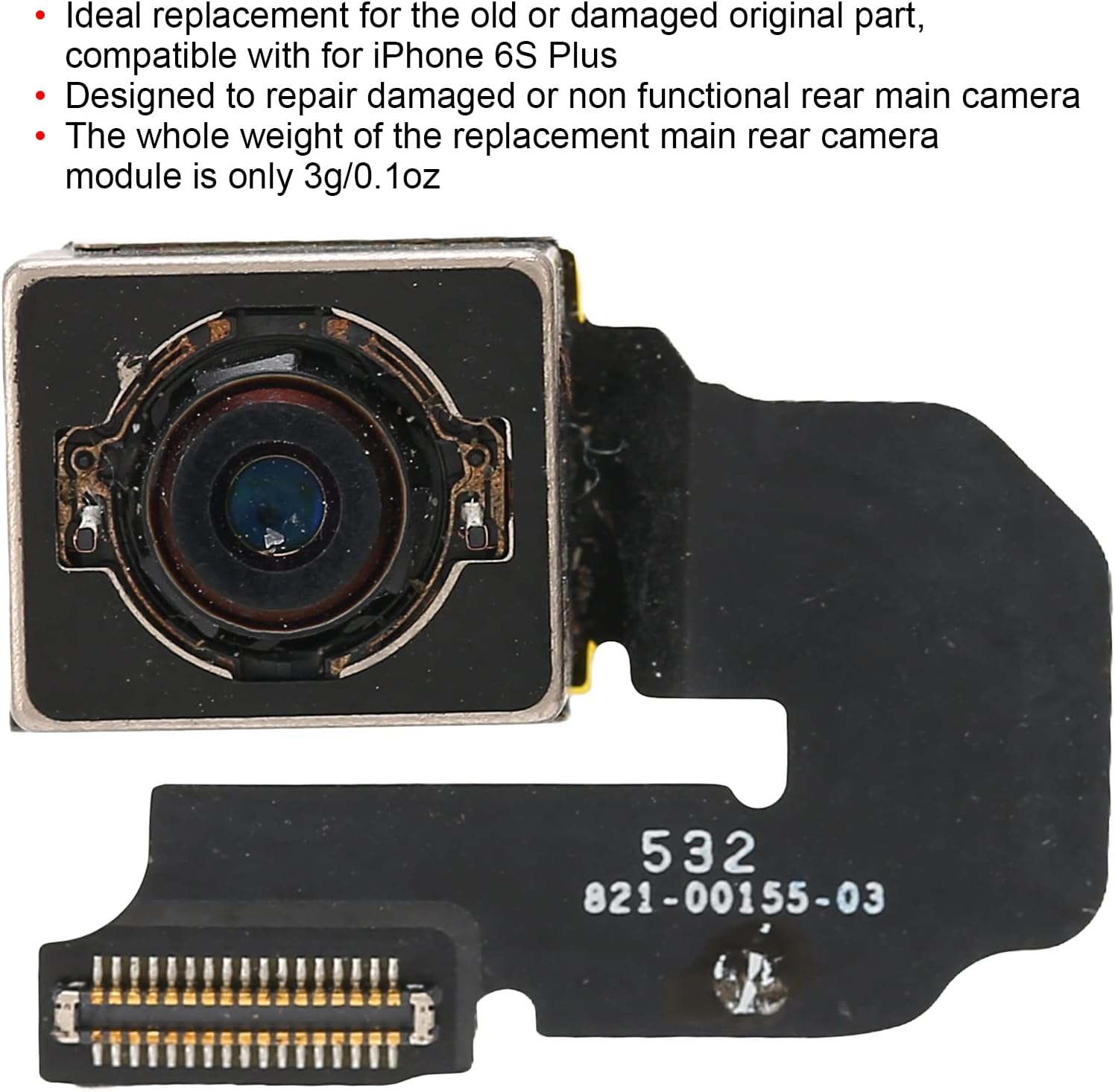 Rear Camera Flex Cable with Autofocus, Main Camera Module Replacement for iPhone 6S Plus, Durable Metal ABS Repair Part image 2