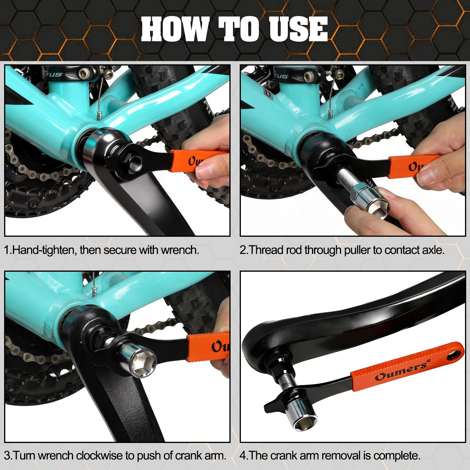 Bike Crank & Bottom Bracket Remover Tool Kit -5