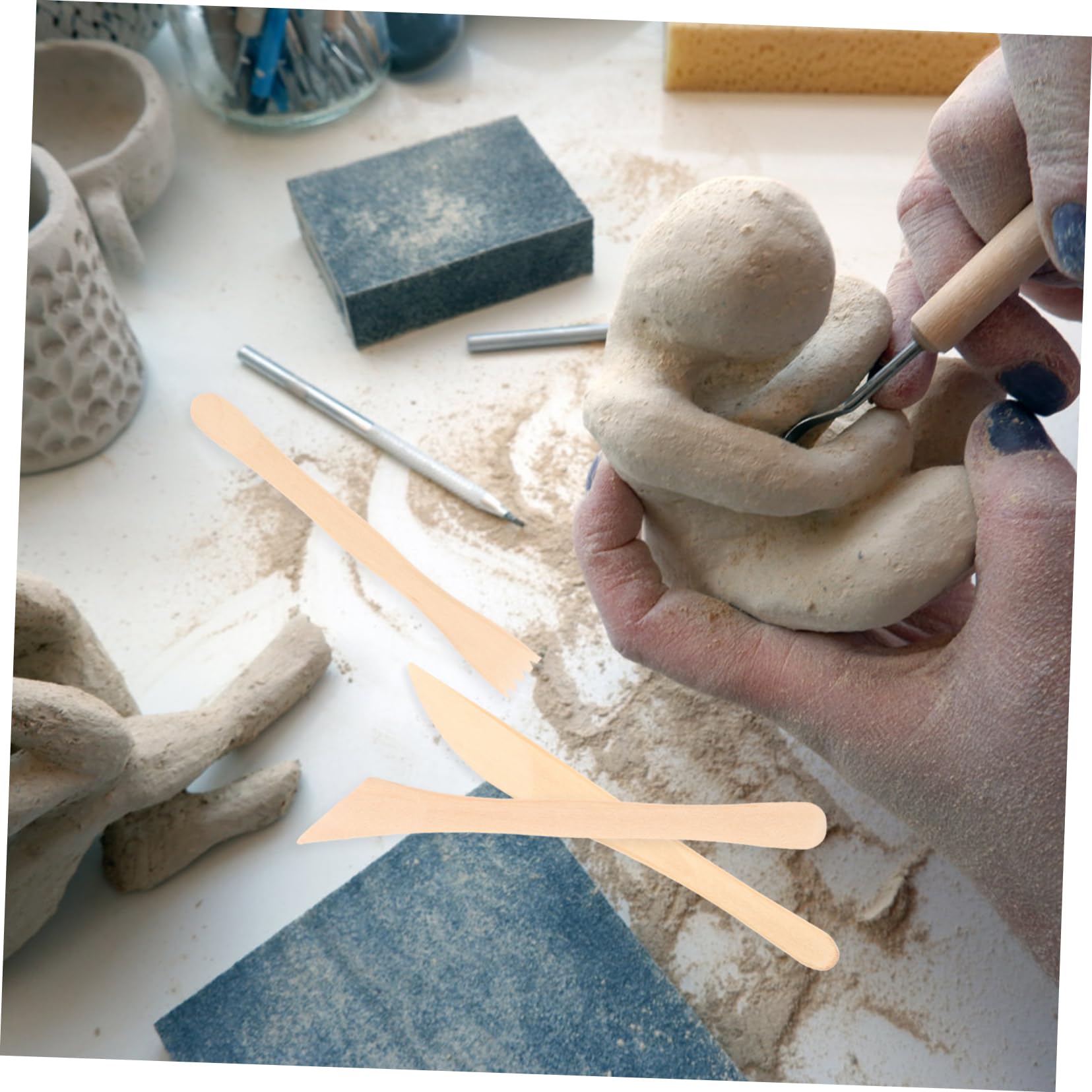 EXCEART 10juegos De Escultura Para Niño De Arcilla Reutilizables Para Modelado y Accesorios De Diaria Para Proyectos De Manualidades Infantil