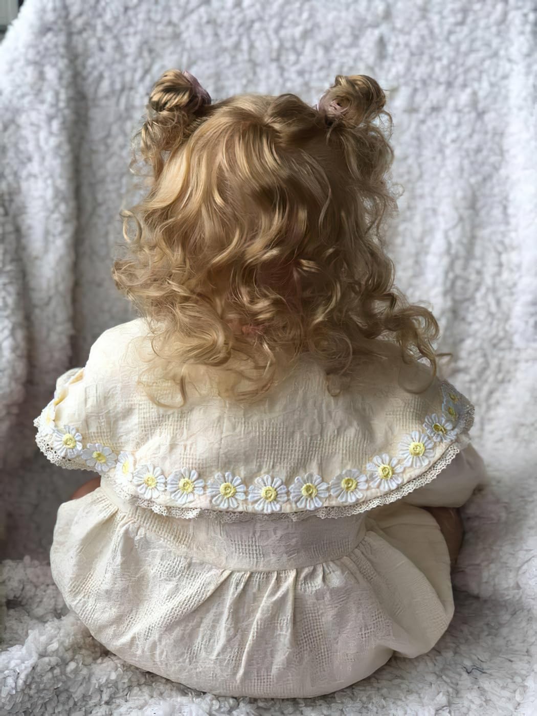 Wamdoll 24Inches Real Toddler Size Smiling Realistic Reborn Baby Doll in Soft Touch Vinyl, Real Life Newborn Princess Girl Collectible Art Dolls with Cloth Body
