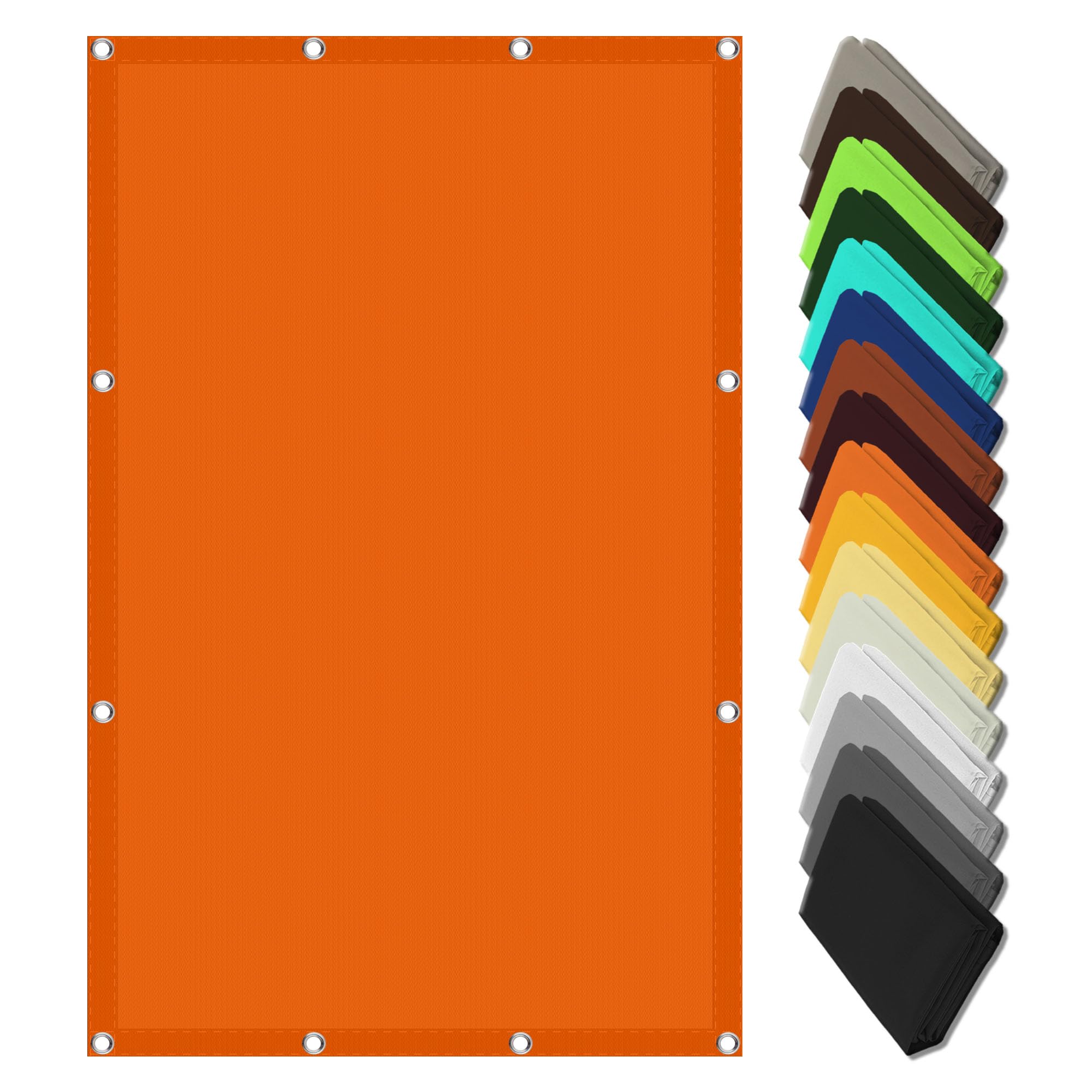 Toile imperméable 2x2.2m protection UV avec oeillets pour extérieur
