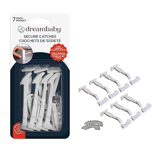 Dreambaby Cierres seguros para cajones y armarios - Cerraduras de seguridad para bebés - Modelo L1404A